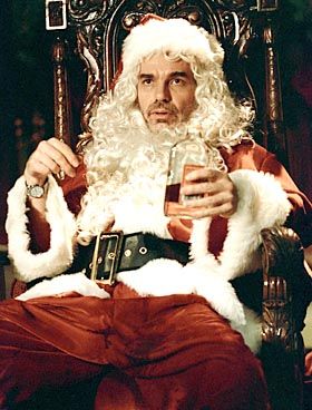 BAD SANTA, not for the kids, but adults in my family love it Top 10 Films, Best Christmas Movies, Christmas Films, Bad Santa, Taylor Hawkins, Nirvana Kurt, Santa Photos, Make Up Videos, Worst Movies