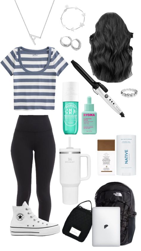 Back 2 school fit idea!! 🤍 #outfitinspo #utahgirlfit #utah #beauty Outfit Ideas Layout, Summer Camp Outfits, Slay Outfits, Interesting Outfits, Summer School Outfits, School Fit, Back 2 School, Outfit Layout, Casual School Outfits