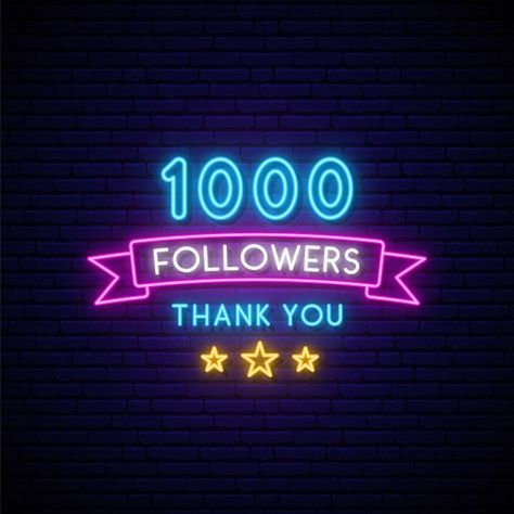 1k Followers Background Editing, Gumball Image, Instagram Likes And Followers, Youtube Video Ads, Neon Signs Quotes, 1000 Followers, First Youtube Video Ideas, Emoji Photo, Neon Logo