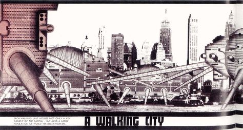 Walking City - Archigram Cedric Price, Walking City, Peter Blake, Future City, Built Environment, Urban Planning, New City, City Skyline, Urban Design