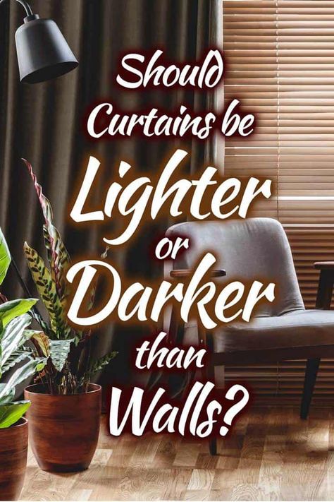 Should Curtains Be Lighter Or Darker Than Walls? - Home Decor Bliss Dark Curtains Bedroom, Light Curtains Living Room, Brown Curtains Living Room, Brown Curtains Bedroom, Grey Curtains Bedroom, Dark Grey Curtains, Lounge Curtains, Dark Drapes, White Walls Living Room