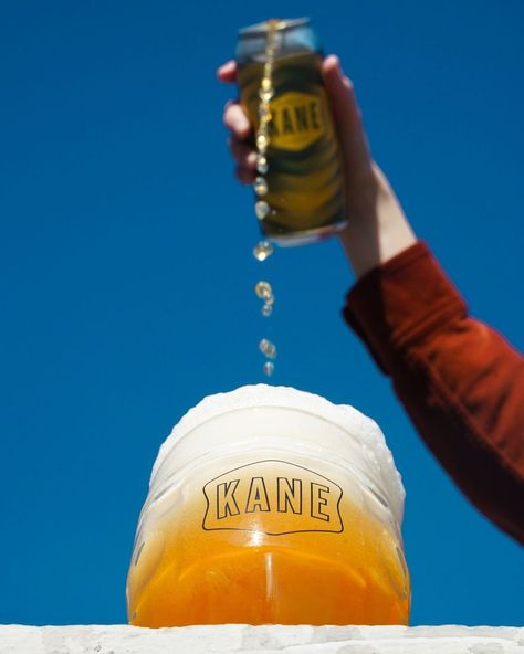 Kane Brewing Co. (@kanebrewing) • Instagram photos and videos Pouring Beer Photography, Fall Beer Aesthetic, Beer Product Shoot, Brewery Social Media Content, Beer Can Photography, Beer Photography Photo Ideas, Cans Photography, Can Product Photography, Beer Product Photography