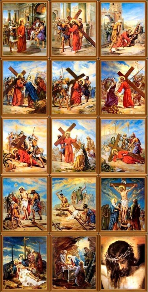 Way Of The Cross, Catholic Pictures, Jesus Drawings, Jesus Christ Painting, Pictures Of Christ, Crucifixion Of Jesus, Jesus Christ Artwork, Religious Pictures, Jesus And Mary Pictures