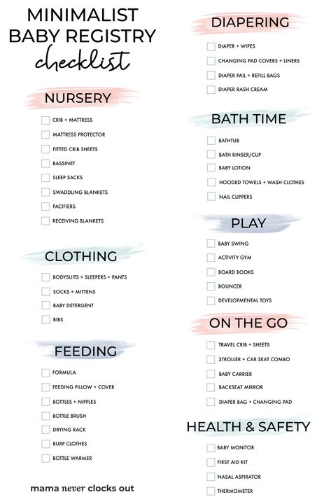 Things For First Time Moms, Preparing For Newborn Checklist, First Baby Registry Checklist, Baby Checklist Newborn Essentials, Checklist For Newborn Baby, Newborn Preparation List, Essential Baby Items List, Baby Planning Timeline, Newborn Clothing Essentials