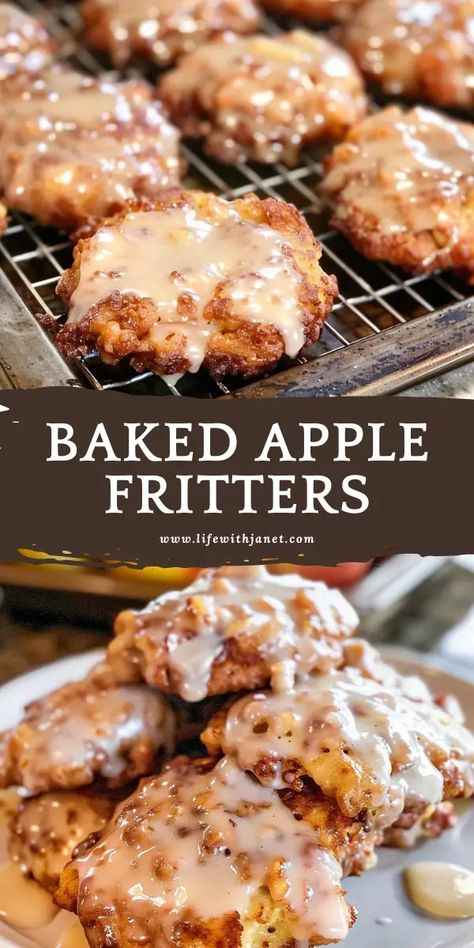 Baked Apple Fritters Deep Fried Apple Fritters, Pancake Mix Apple Fritters, Recipes Using Can Fried Apples, Apple Fritters Recipe Easy Fried, Recipes That Use Apples, Baked Pastry Recipes, Saved Recipes On My Board, Recipes With Canned Fried Apples, Apple Based Desserts