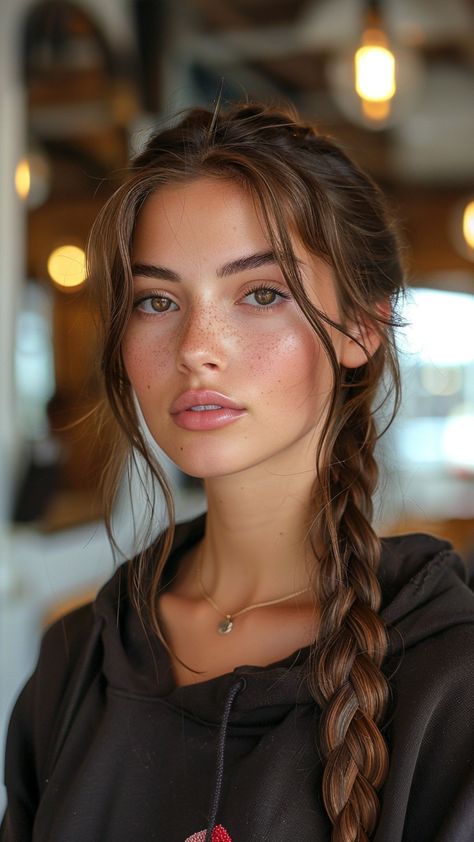 30 Quick Hairstyles for Busy Days Hairstyles For Two Braids, One Braids Hairstyles, Braids Work Hairstyles, Elegant Hairstyles Braid, Cute Hairstyles Out Of Face, Two Braids To Ponytail, Classic Daily Outfit, Long Braiding Hairstyles, Sleek Braid Hairstyles