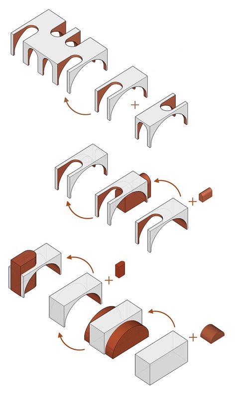 Architectural Conceptual Diagram, Conceptual Architecture Drawing, Arch Model Concept Ideas, Conceptual Model Architecture Ideas, Conceptual Diagram Architecture, Concept Model Architecture, Design Concept Diagram, Architecture Concept Ideas, Modern Arches