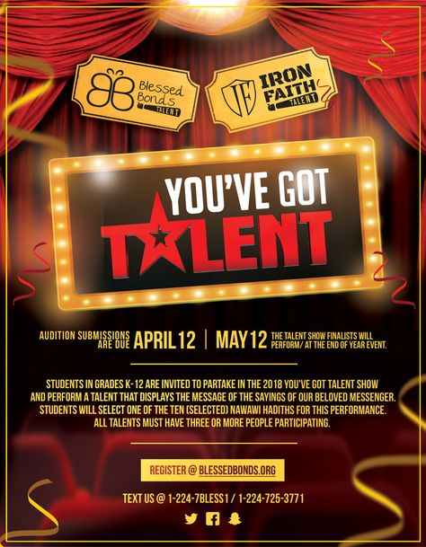 Entry #31 by helloardi for Design a Flyer - Talent Show | Freelancer Talent Competition Poster, Talent Show Themes School, Now Showing Poster, Got Talent Poster Design, Talent Show Themes, Talent Show Poster Ideas, Poster Contest Ideas, Got Talent Poster, Talent Show Decorations