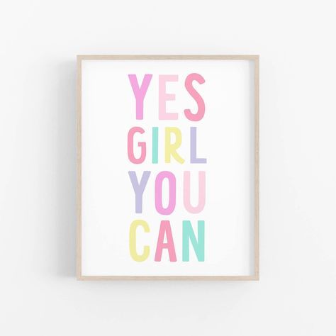 Teenage Girl Wall Art, Wall Art For Girls Bedroom, Girl Room Quotes, Girls Room Sign, Girls Room Art, Girls Bedroom Art, Girls Wall Decor, Girl Room Art, Girl Bedroom Walls