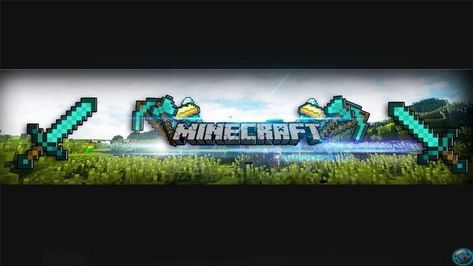 Banner Youtube 2048x1152, Minecraft Youtube Banner, Minecraft Thumbnail, Banner Template Photoshop, Youtube Minecraft, Channel Banner, Thumbnail Template, Banner Sample, Minecraft Banner