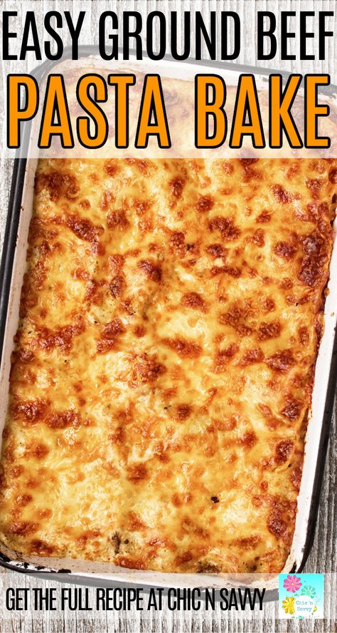 Ground Beef Cheese Pasta, Easy Dinner Casseroles Beef, Hamburger Pasta Recipes Easy, Easy Ground Beef Pasta Bake, Casseroles With Ground Beef Pasta, Rigatoni Bake Ground Beef, Dinner Recipes With Ground Beef Italian, Hamburger Cheese Pasta, Dinner With Pasta Sauce