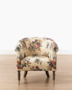 Introducing the Limited-Release Clemence Chair - Studio McGee Floral Lounge, Timeless Interior Design, Floral Chair, Studio Chairs, Timeless Interior, Patterned Chair, Mcgee & Co, Upholstered Chair, Metal Spring