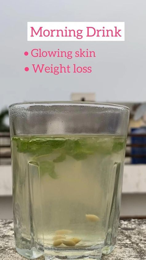 Healthy Morning Drinks, Wait Loss, Foods For Healthy Skin, Refreshing Drinks Recipes, Morning Drinks, Quick Recipes Snacks, Healthy Juice Recipes, Healthy Homemade Recipes, Healthy Drinks Recipes