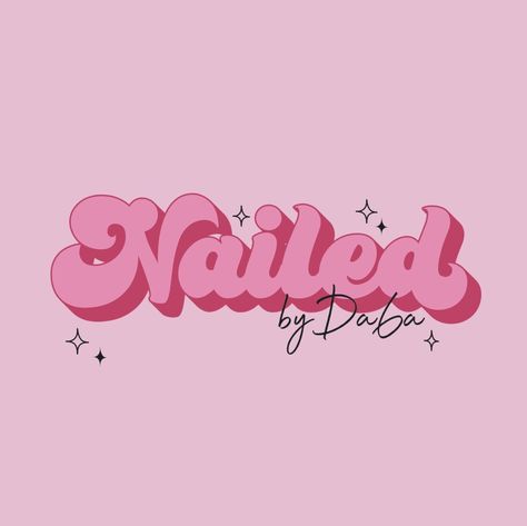 Nail Page Logo Ideas, Nail Logo Ideas Graphic Design, Nail Tech Logo Ideas, Personal Shopper Logo Ideas, Nail Logo Design Ideas, Nail Tech Logo Design, Nail Logos Ideas, Girly Logo Design, Nail Tech Logo