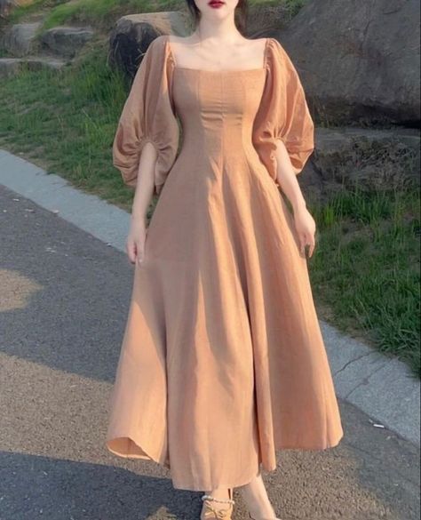 Hi Friends Some Surprise able Thing is waiting for you Simple Frock Design, Simple Frocks, Frock For Women, Women Dresses Classy, Modest Dresses Casual, Cute Dress Outfits, Fancy Dresses Long, Trendy Dress Outfits, Korean Fashion Dress