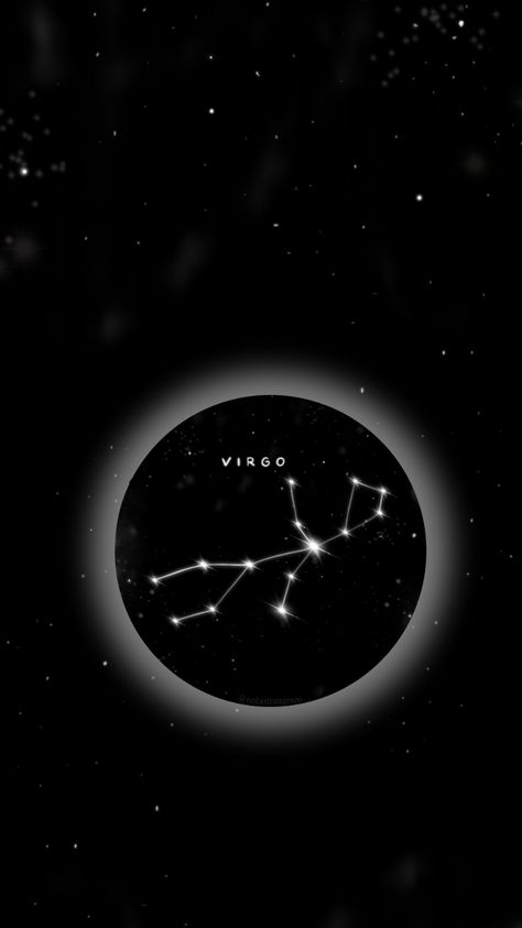 Virgo Aesthetic Wallpaper Black, Wallpaper Backgrounds Virgo, Virgo Phone Wallpaper Aesthetic, Virgo Zodiac Wallpaper, Virgo Wallpaper, Zodiac Virgo Wallpaper, Virgo Constellation Wallpaper, Virgo Star Sign, Virgo And Taurus