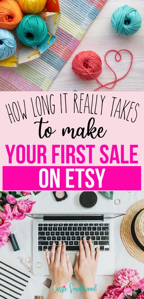 How long it really takes to make your first sale on Etsy Best Selling Shirts On Etsy, How To Get Started Selling On Etsy, How To Set Up An Etsy Account, Successful Etsy Shop Tips, Opening An Etsy Shop Tips, Etsy Vs Amazon Handmade, Dropshipping For Beginners Etsy, How To Pick A Name For Your Etsy Shop, Sell On Etsy How To Start