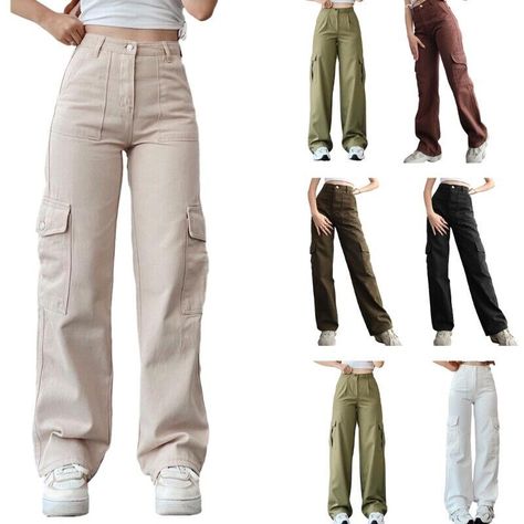 Bottom For Women, Loose Cargo Pants Outfit Women, Must Have Trousers Women, Cargo For Women, Belbotm Pant For Women, Trendy Bottoms For Women, Bottom Designs Pants, Trendy Pants For Women, Bottom Wear For Women