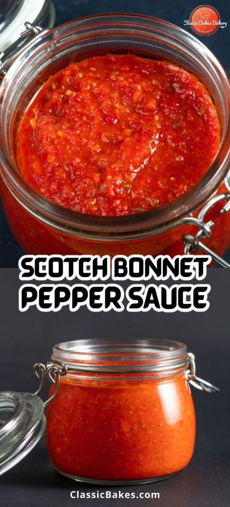 Caribbean Pepper Sauce Recipe, Recipes With Hot Sauce, Scotch Bonnet Hot Sauce Recipe, Recipes Peppers, Hot Pepper Recipes, Chili Pepper Recipes, Pepper Sauce Recipe, Homemade Hot Sauce, Jamaican Dishes