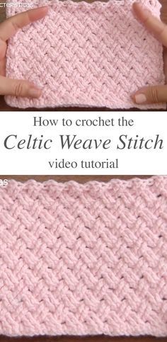 Celtic Weave Crochet, Weave Crochet Stitch, Celtic Weave Stitch, Crochet Celtic, Crochet Quotes, Celtic Weave, Confection Au Crochet, Crochet Stitches Free, Crochet Simple