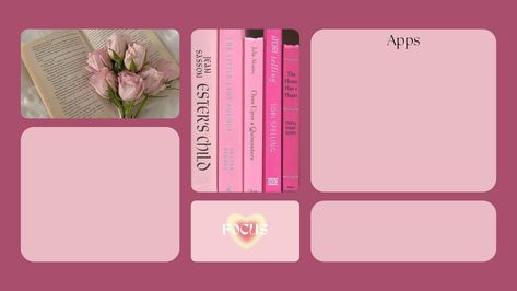 Widget Laptop Wallpaper, Cute Backround Laptop, Laptop Wallpaper Desktop Wallpapers Aesthetic Vintage Pink Pastel, Pink Hp Laptop Wallpaper, Hp Desktop Wallpaper Aesthetic, Wallpaper Pink For Laptop, Pink Books Wallpaper, Macbook Wallpaper Organizer Pink, Pink Desktop Wallpaper Macbook