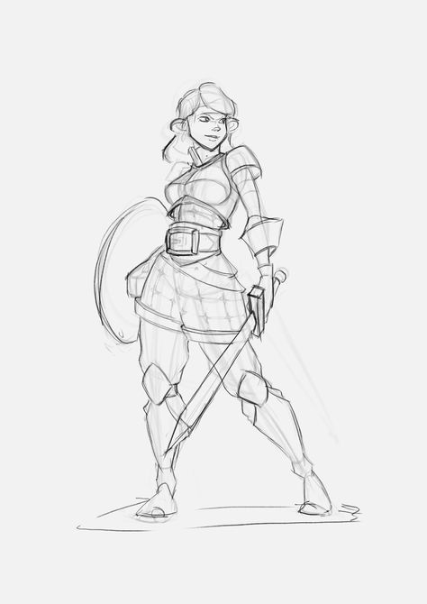 ArtStation - sketch warrior, hugo varlez Warrior Pose Reference Drawings, Warrior Pose Female, Knight Reference Drawing Pose, How To Draw A Warrior, Female Hand On Hip Pose Drawing, Warrior Art Reference, How To Draw Armor Female, Woman In Armor Drawing, Female Warrior Pose Reference