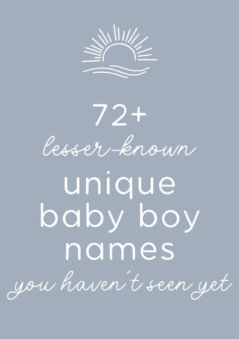 Wanna know the unique names for boys we are seriously crushing on for 2024? This uncommon baby names list is full of the baby boys names that you don't hear every day - whether you love more cute baby names, or slightly unusual baby names, or even majorly uncommon baby names, this full list of cute baby boy names with meanings will give you tons of name inspiration for that sweet little one of yours! Baby Names With Meaning Boys, Cute Baby Names Unique List Boys, Baby Names That Start With A, Old Male Names, K Names For Boys, Mixed Baby Boy Names, Rare Male Names, M Names For Boys, Beautiful Names For Boys