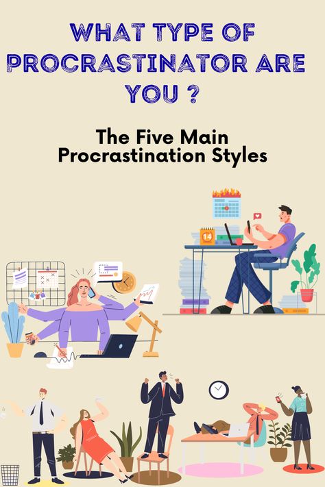 Knowing your type may be the first step towards overcoming procrastination. I will walk you through the 5 categories of procrastination and provide you with some advice and suggestions about the appropriate remedy for each one. If you wish to find out more, Click on the link. #procrastination #procrastinationtypes #behavior Procrastination Help, Procrastination Quotes, Overcoming Procrastination, Inspirational Quotes Background, How To Stop Procrastinating, Cognitive Behavioral Therapy, Time Management Tips, Behavioral Therapy, Management Tips