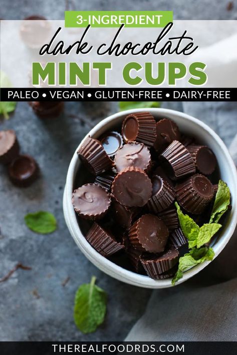 Health Dessert Recipes, Aip Baking, Massage Marketing, Healthy Dark Chocolate, Real Food Dietitians, Dark Chocolate Mint, Aip Desserts, Raw Vegan Desserts, Sugar Free Sweets