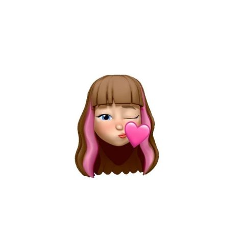 Bitmoji Iphone Girl, Emoji Stickers Iphone Aesthetic, Iphone Memoji Girl, Memoji Apple Girl, Memoji Girl, Emojis Aesthetic, Pink Heart Emoji, Pink Emoji, Aesthetic Emoji