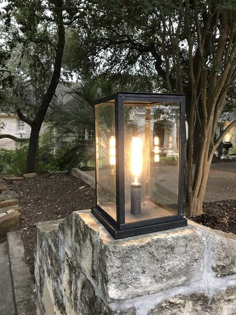 Vista Pier Mount Outdoor Lighting Ideas, Gate Lights, Driveway Lighting, Pier Light, Tower Light, Copper Lantern, Traditional Lanterns, Modern Outdoor Lighting, Pillar Lights