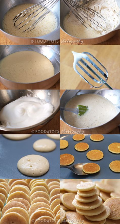 How To Make Mini Pancakes, Different Ways To Make Pancakes, Homemade Mini Pancakes, Mini Fluffy Pancakes Recipe, Mini Pancake Dessert Ideas, How To Make Mini Pancakes Recipe, Dollar Pancakes, Silver Dollar Pancakes, Recipes For Toddlers