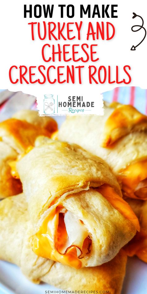 Crescent Sandwiches, Roll Sandwiches, Little Sandwiches, Easy Crescent Roll Recipes, Turkey Rolls, Recipes Using Crescent Rolls, Turkey Lunch, Easy Crescent Rolls, Turkey Lunch Meat