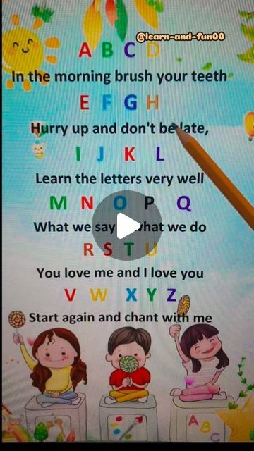 Crafting!!🎨🖌️ on Instagram: "Alphabet song! ✨ Abcd...@learn-and-fun00" Letter Sound Songs Preschool, Abcd Worksheet For Kids, Learning Letter Sounds Activities, Alphabet Songs For Preschool, Phonic Sounds Of Alphabets, Rhymes For Kids Preschool, Abcd Worksheet, Alphabet Sounds Song, English Rhymes For Kids