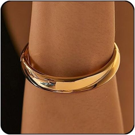 Amazon.com: Elegance 11 designs Gold Cuff Bangle Bracelets For Women Set Chunky Trendy Gold Bracelet Minimalist Hinged Arm Cuff Jewelry Gift 2pcs: Clothing, Shoes & Jewelry Arm Cuff Jewelry, Gold Cuff Bangle, Chunky Gold Bracelet, Minimalist Bangle, Silver Cuff Bangle, Slides For Women, Bracelet Minimalist, Cuff Jewelry, Cuff Bangle Bracelet