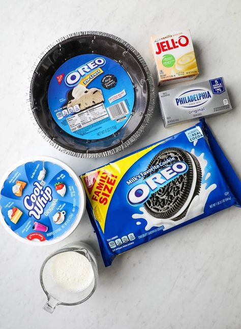 Oreo Pudding Pie, Oreo Fluff Dessert, Oreo Cookie Pie, Summer Pies, No Bake Oreo Dessert, Cool Whip Pies, Oreo Pie Crust, Chocolate Mousse Pie, Baking Recipes Pie