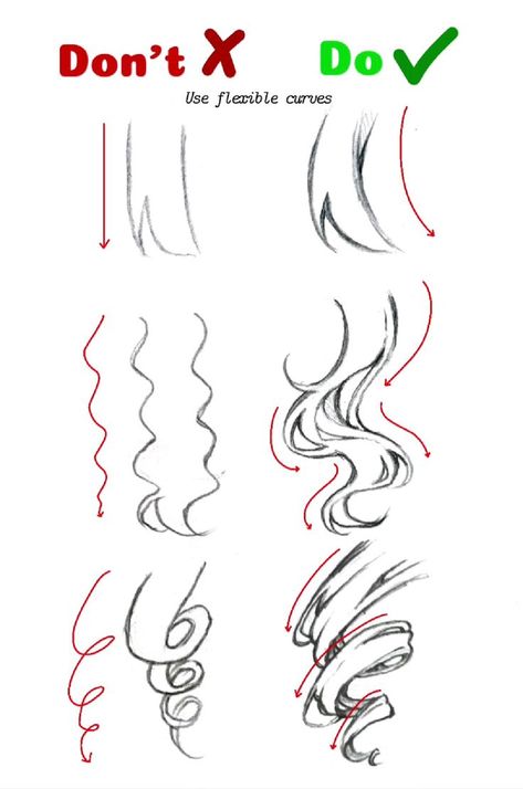 Drawing Hair Tutorial, Draw Hair, 얼굴 드로잉, Body Drawing Tutorial, Art Tools Drawing, Sketches Tutorial, Easy Drawings Sketches, Concept Art Drawing, Figure Drawing Reference