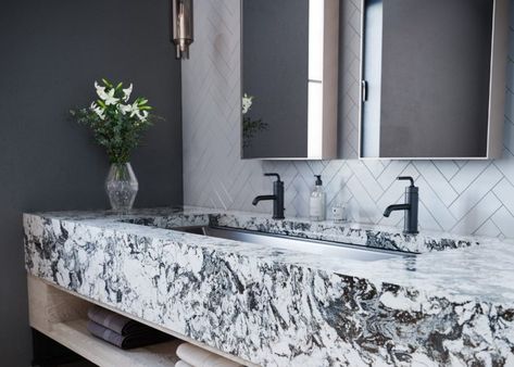 Huntley | Cambria Quartz | FLOFORM Countertops Quartz Bathroom Countertops, Quartz Bathroom, Cambria Countertops, Cambria Quartz, Quartz Kitchen Countertops, How To Install Countertops, Quartz Kitchen, Countertop Design, Design Palette