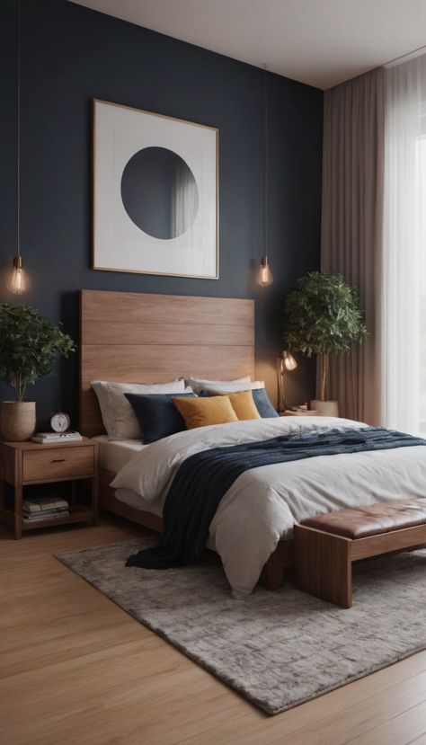 20 Relaxing Bedroom Ideas for a Cozy Retreat » Comfy Ideas Modern Bedroom Couple, Cozy Airbnb Decor, Cozy Bedroom Ideas For Men, Comfy Guest Bedroom Ideas, Bedroom Colour Ideas For Small Rooms, Single Male Bedroom Ideas, Boutique Hotel Bedroom Inspiration, Light Colored Bedroom Ideas, Simple Home Aesthetic