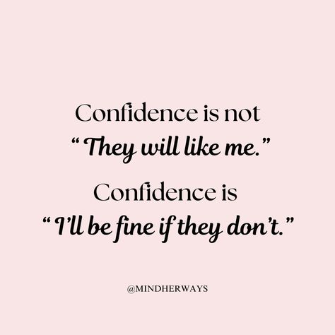 Comment✨️if you agree!⁠ ⁠ Follow @mindherways to become your most confident versions⁠ ⁠ #mindherways #mindset #bosslady #viral #inspirational #women #woman #quotes #empoweringwomen #femaleempowerment #selfawareness #motivationwomen Confidence Is The Best Outfit Quotes, Qualities Of A Strong Woman, Quotes To Feel Confident, Confidence Quotes For Women Self Esteem, Motivation Confidence Quotes, Beauty Confidence Quotes, Quotes For Confident Women, Success Quotes For Women, Confident Baddie Quotes