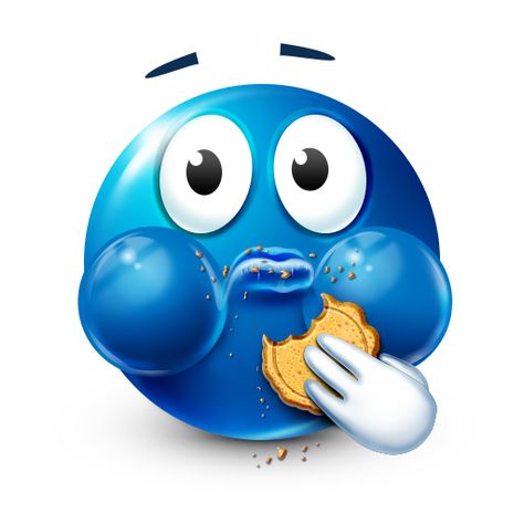 Cookie Muncher Smiley Blue Smiley Face, Emoji Man, Emoticons Emojis, Blue Emoji, Funny Emoji Faces, Funny Emoticons, Smiley Emoji, Emoji Art, Emoji Faces