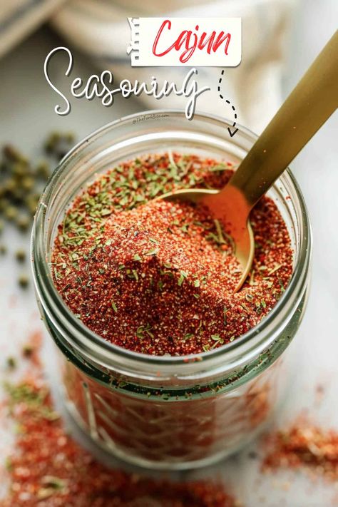 Spice up your life with homemade Cajun seasoning! It's super easy, packed with flavor, and perfect for adding a little kick to your cooking. Cajun Seasoning Recipe, Homemade Cajun Seasoning, Seafood Bisque, Preserving Foods, Cajun Dishes, Homemade Mixes, Tofu Dishes, Cajun Chicken Pasta, Spice Up Your Life