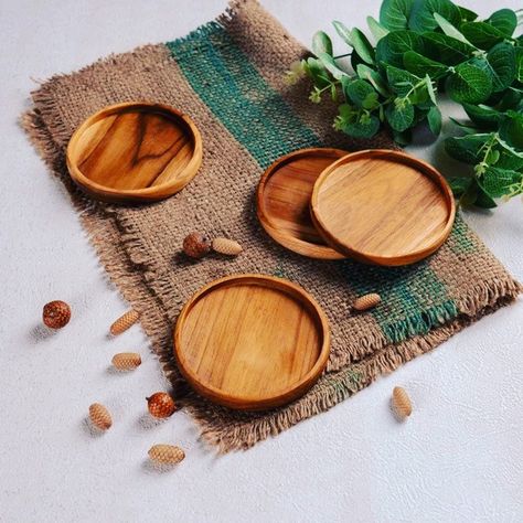 Cup Tray, Rustic Coasters, Wooden Cup, Wooden Floating Shelves, Rustic Floating Shelves, Into The Wood, Wood Home Decor, Into The Woods, Wooden Coasters