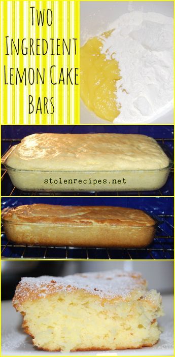 Lemon Desert, Two Ingredient Cakes, Lemon Cake Bars, Lemon Angel Food Cake, 2 Ingredient Cakes, Lemon Cake Mix Recipe, Cupcakes Lemon, Weight Watcher Desserts, Pie Fillings