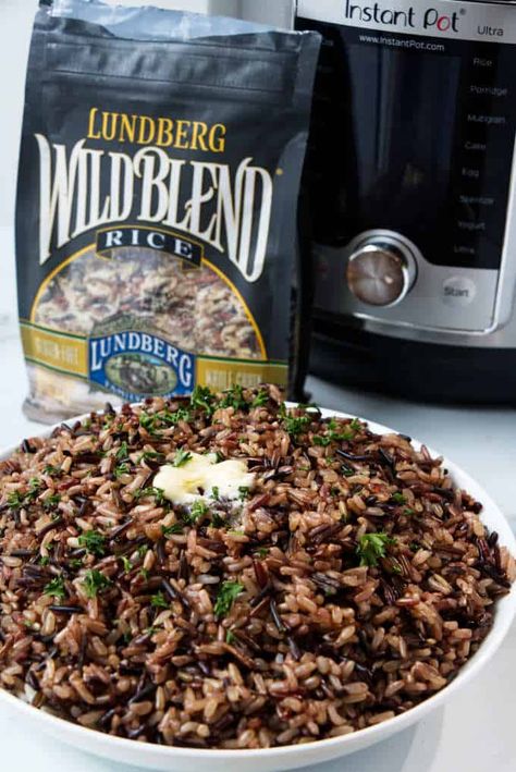 Wild Rice Rice Cooker, How To Cook Wild Rice Blend, Instapot Wild Rice Recipes, How To Season Wild Rice, Lundberg-wild-blend-rice Recipes, Lundberg Wild Rice Recipes, Wild Rice In Instant Pot, Wild Rice Seasoning Recipe, Instant Pot Wild Rice Blend