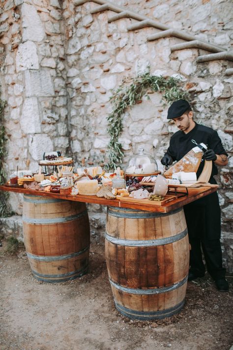 Wedding grazing table Lefkada Mediterranean Garden Party, Italian Garden Party, Vineyard Decor, Vineyard Wedding Decor, Vineyard Wedding Reception, Farm Table Wedding, Rustic Italian Wedding, Rustic Vineyard Wedding, Italian Vineyard