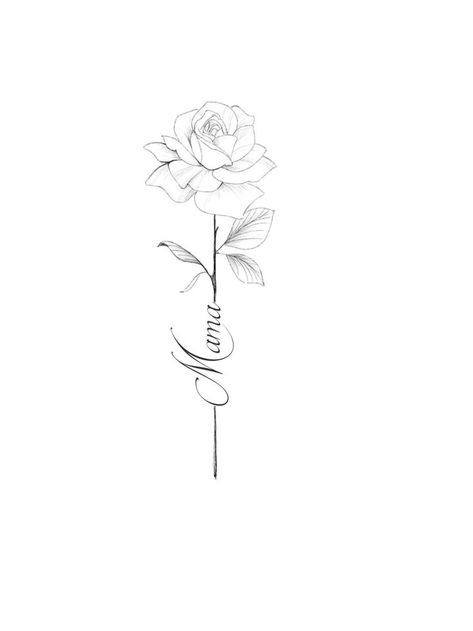 Rose Tattoo Remembrance, Small Side Arm Tattoos For Women, Mom Tato, Rose Quote Tattoo, Tattoo Ideas For Mum, Tattoo Ideas For Moms With Daughters, Butterfly Remembrance Tattoo, Mama Tattoo Design, Mum Tattoo Ideas