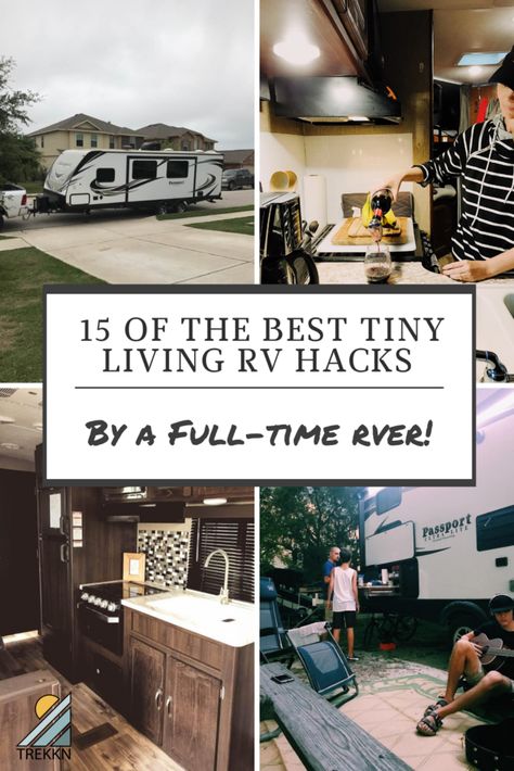 Rv Kitchen Storage, Rv Hacks Travel Trailers, Travel Trailer Hacks, Tiny Home Living, Travel Trailer Organization, Travel Trailer Living, Rv Floor Plans, Small Travel Trailers, Rv Bathroom