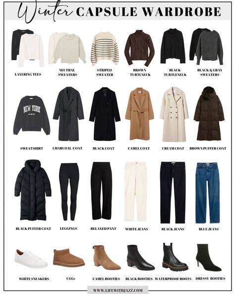 Fashion Must Haves, Fall Winter Capsule Wardrobe, Fashion Capsule Wardrobe, Stylish Winter Outfits, Winter Capsule, Minimalist Capsule Wardrobe, Winter Capsule Wardrobe, Capsule Outfits, Fall Capsule Wardrobe