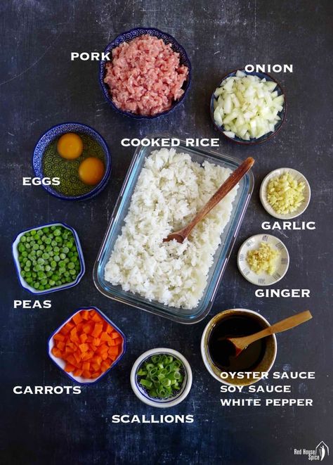 Skip the take-out and cook this delicious pork fried rice in less than 20 minutes. Enjoy the mix of fluffy rice, tender pork and crunchy veggies coated with umami-filled seasoning. Learn tips and tricks to cook it to perfection. Chinese Rice Recipe, Pork Fried Rice Recipe, Fried Rice Seasoning, Vegetable Fried Rice Recipe, Fried Rice Recipe Easy, Asian Rice, Pork Fried Rice, Fluffy Rice, Africa Food